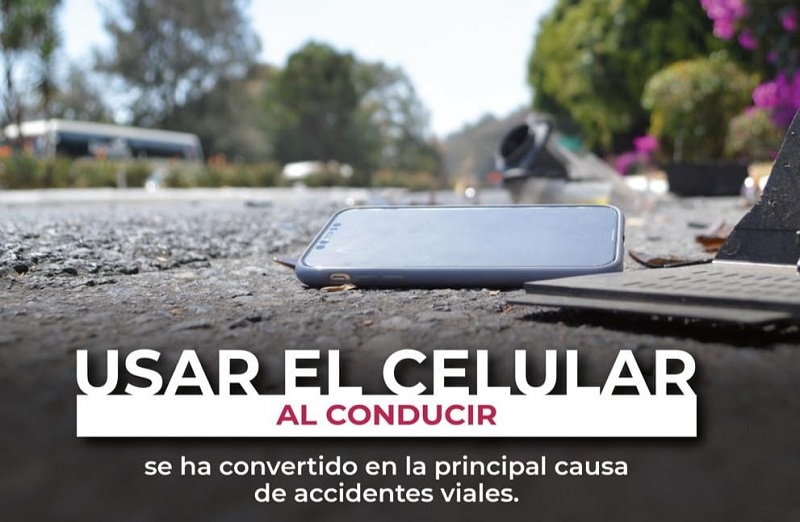 USO DEL CELULAR, UNA DE LAS PRINCIPALES CAUSAS DE ACCIDENTES VIALES