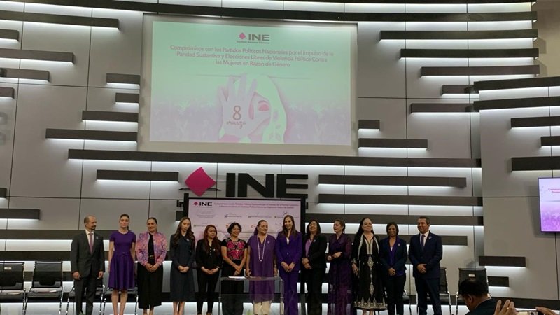Firman INE y Partidos Políticos Nacionales compromisos por elecciones libres de violencia política contra las mujeres