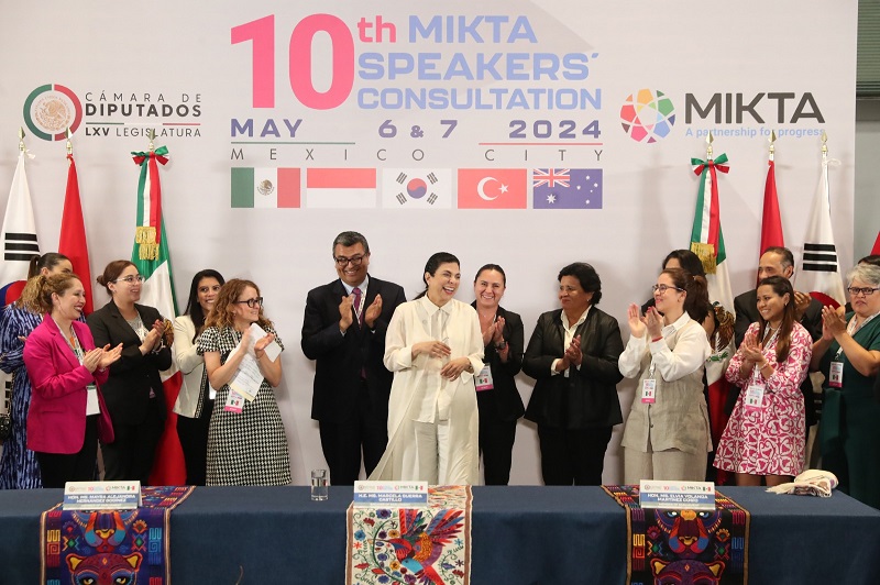 Paz global, equidad de género, comercio y flujos migratorios, temas abordados en la 10ª Conferencia de Presidentes de Parlamentos de MIKTA