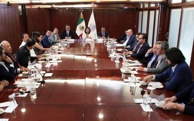 Se reúnen magistraturas del TEPJF con integrantes de la Jucopo de la Cámara de Diputados