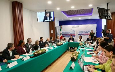 Magistraturas del TEPJF se reúnen con representantes de la Comisión de Venecia, UNIORE y AMEA