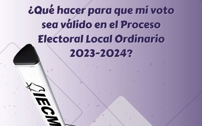 Promueve IECM voto válido