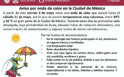 Tomé usted sus precauciones, se viene una onda de calor
