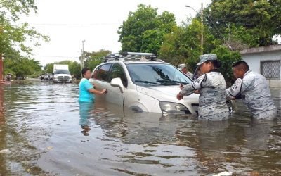 Guardia Nacional activa Plan GN-A en Quintana Roo para auxiliar a la población afectada por intensas lluvias
