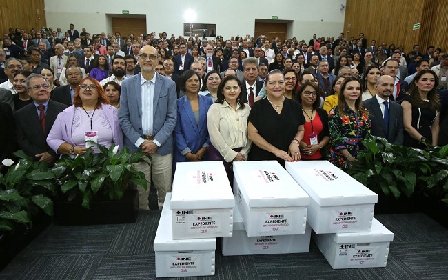 Concluye entrega de expedientes de los cómputos distritales  de la elección Presidencial 2023-2024