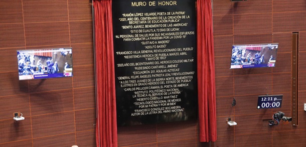 Develarán en Muro de Honor del Senado inscripción en homenaje a mujeres sufragistas