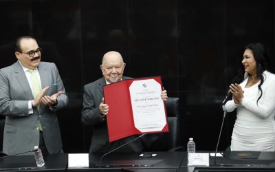 Homenaje en el Senado al actor Sergio Corona por sus 75 años de trayectoria artística