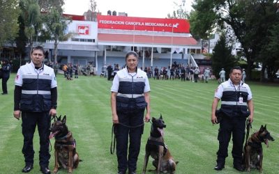 Recibe reconocimiento Unidad Canina del INE