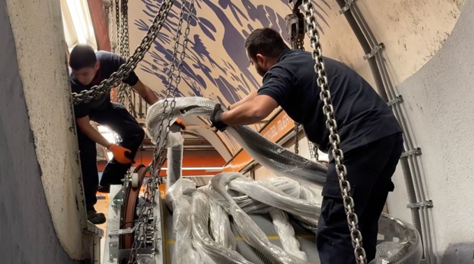 EL METRO DA INICIO A LA INSTALACIÓN DE 18 ESCALERAS ELECTROMECÁNICAS NUEVAS