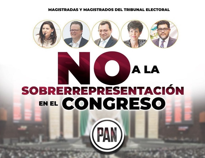 Autoridades electorales deben asumir su responsabilidad histórica, a respetar la pluralidad del voto popular y no permitir sobrerrepresentación en el Congreso: PAN