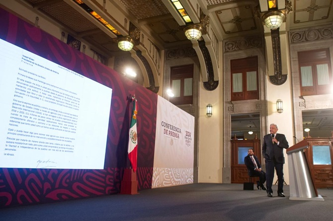 Envía AMLO carta a Biden donde expone injerencia de Estados Unidos al financiar a Mexicanos contra la Corrupción