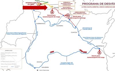 CIERRE TOTAL DE UN TRAMO DE AUTOPISTA EN  DIRECCIÓN TEPOZTLÁN-CUERNAVACA, ENTRONQUE A CUAUTLA