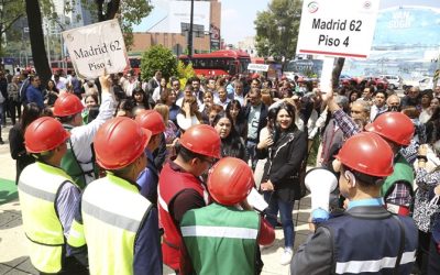 Participan en el Senado de la República más de mil personas en el Simulacro Nacional