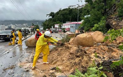 Lamenta AMLO pérdida de ocho personas por huracán John; continúa apoyo a damnificados en Acapulco