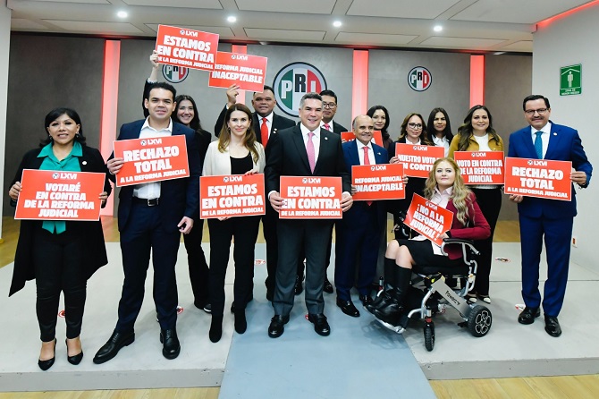 Votarán senadores del PRI en contra dr la reforma al Poder Judicial