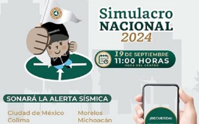 Gobierno de México convoca a participar en Simulacro Nacional 2024