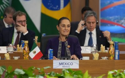 En G20, presidenta Claudia Sheinbaum propone destinar 1% del gasto militar a programa de reforestación más grande de la historia