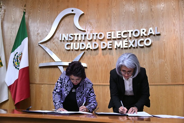 Firman convenio de colaboración IECM y Organización de Estados Iberoamericanos