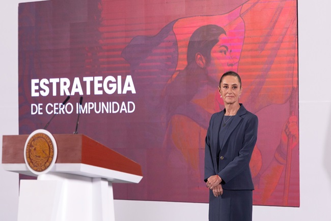 La estrategia de seguridad dará resultados, afirma Sheinbaum