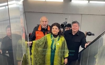 INAUGURA BRUGADA, 18 ESCALERAS ELÉCTRICAS RENOVADAS EN ESTACIONES DEL METRO  PUEBLA