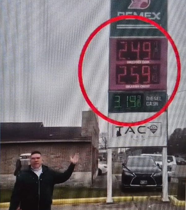 GASOLINA AL MISMO PRECIO QUE EN ESTADOS UNIDOS, DEMANDA ALEJANDRO MORENO