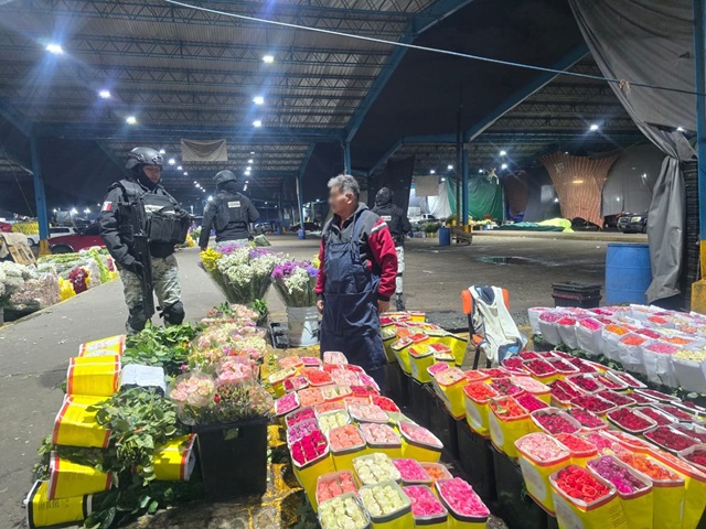 GUARDIA NACIONAL REALIZA RECORRIDOS DE SEGURIDAD Y PREVENCIÓN DEL DELITO EN CENTRAL DE ABASTO DE CDMX