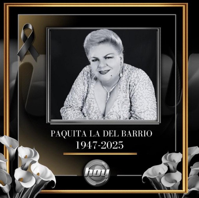 Muere Paquita La del Barrio a los 77 años de edad