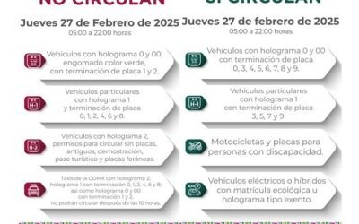 Activa CAMe fase 1 de contingencia ambiental por ozono en ZMVM
