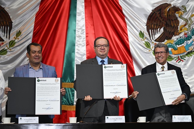 Firma la Cámara de Diputados con la UNAM Convenio General de Colaboración Académica
