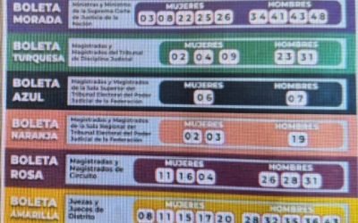 Recibe INE 29 denuncias en contra de los llamados “acordeones” o guías de votación en la elección judicial