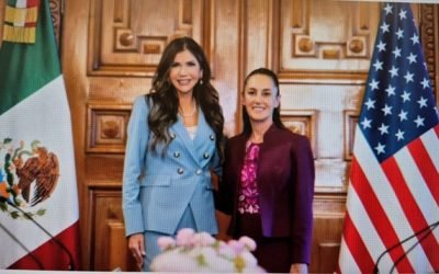 Kristi Noem acusa Sheinbaum de incitar las protestas en Los Ángeles