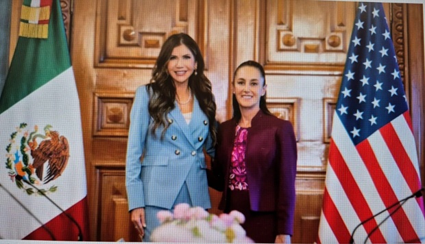 Kristi Noem acusa Sheinbaum de incitar las protestas en Los Ángeles