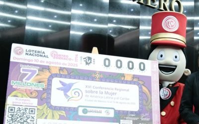 Presentan en el Senado, Billete de Lotería para conmemorar XVI Conferencia Regional sobre la Mujer