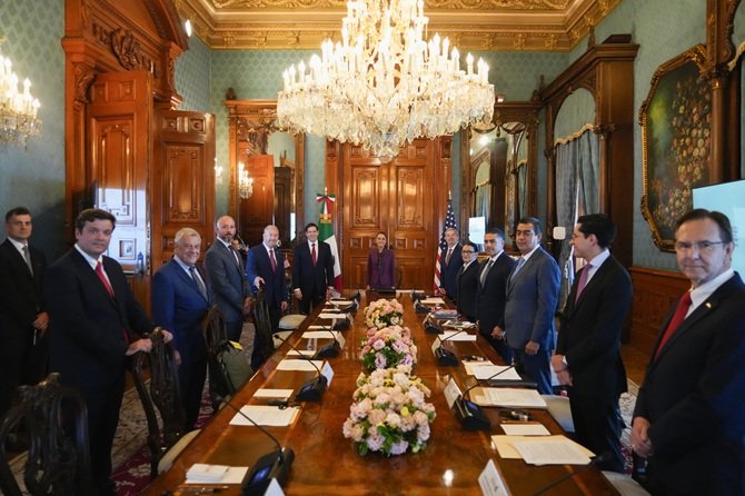 Inicia encuentro de Claudia Sheinbaum con Marco Rubio