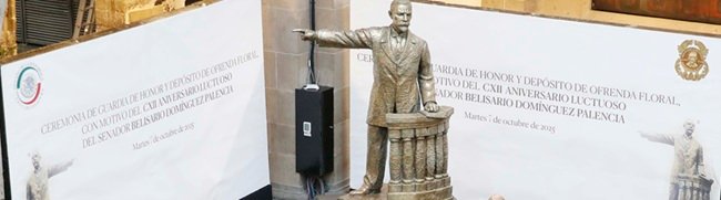 Conmemoran en el Senado de la República el CXII Aniversario Luctuoso de Belisario Domínguez