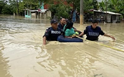 Marina brinda apoyo a los afectados en Veracruz, Puebla y San Luis Potosí a través del Plan Marina en su Fase de Auxilio