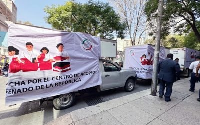 Envía Senado 12.6 toneladas de víveres para damnificados por las lluvias