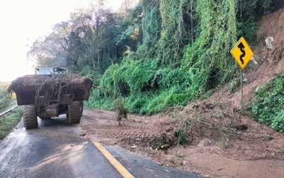 ATIENDE SICT AFECTACIONES EN RED CARRETERA FEDERAL TRAS INTENSAS LLUVIAS