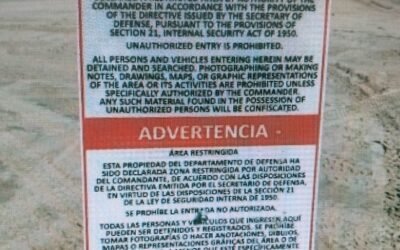 Empresa contratada por EU colocó letreros en Playa Bagdad, confirma Sheinbaum; ya fueron retirados