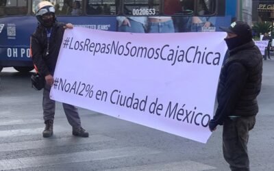 Repartidores alzan la voz en contra del impuesto del 2% al reparto por “uso de la calle”