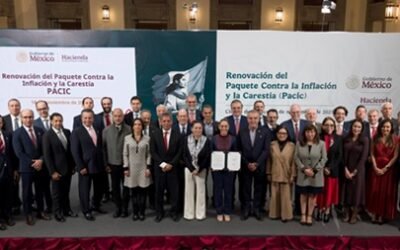 Presidenta Claudia Sheinbaum y empresarios firman renovación del Pacic para mantener la canasta básica en 910 pesos