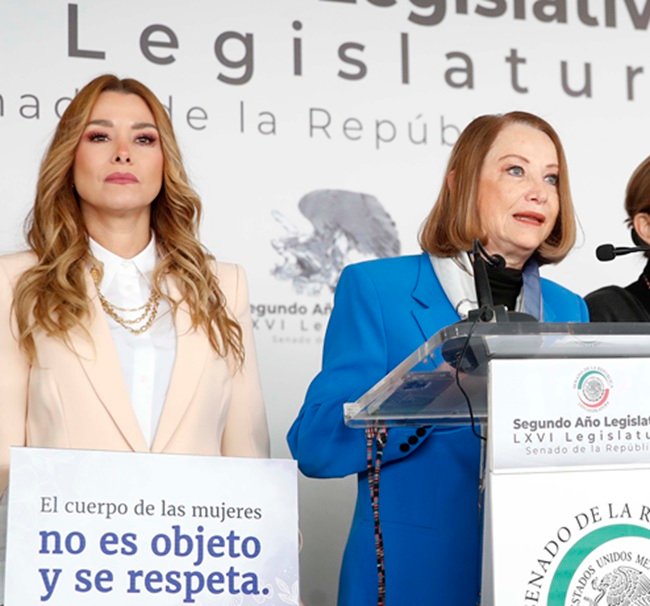 Senadoras de la República respaldan a la presidenta Claudia Sheinbaum ante la agresión que sufrió en la vía pública