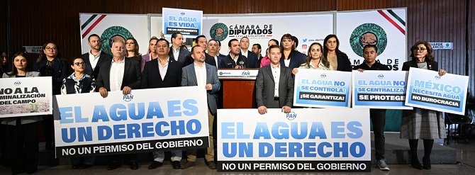 PAN RECHAZA REFORMA A LA LEY DE AGUAS POR CENTRALISTA, RECAUDATORIA Y CRIMINALIZADORA