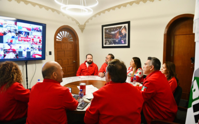 ENCABEZA MORENO CÁRDENAS REUNIÓN DE EVALUACIÓN CON DIRIGENCIAS ESTATALES DEL PRI