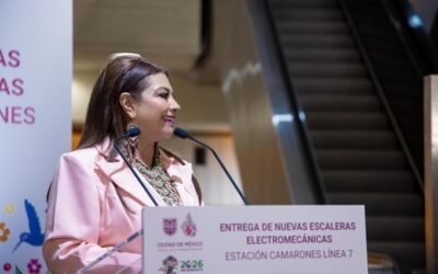 BRUGADA ENTREGA 20 NUEVAS ESCALERAS ELÉCTRICAS DEL METRO; LA META ES RENOVAR 120 PARA 2030