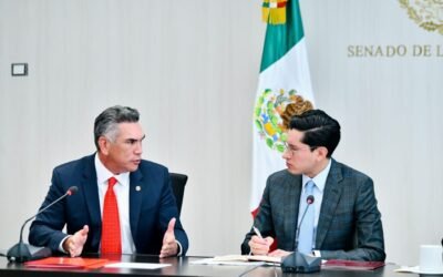 Se reúnen senadores y senadoras del PRI con Roberto Velasco, próximo Canciller mexicano