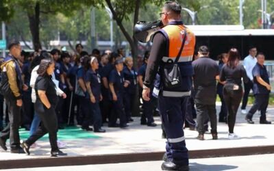 En el Senado de la República, más de mil 300 personas participan en el Primer Simulacro Nacional 2026