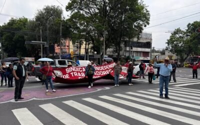 CNTE avanza sobre Tlalpan con el fin de llegar al Estadio CDMX
