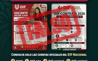 Alerta DIF Nacional a la población por publicaciones falsas en redes sociales