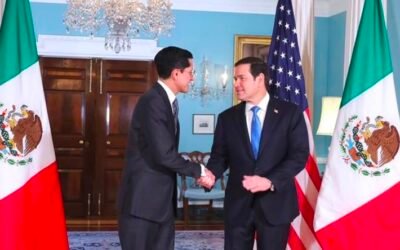 Se reúnen Roberto Velasco Álvarez, canciller mexicano y el secretario de Estado de Estados Unidos, Marco Rubio